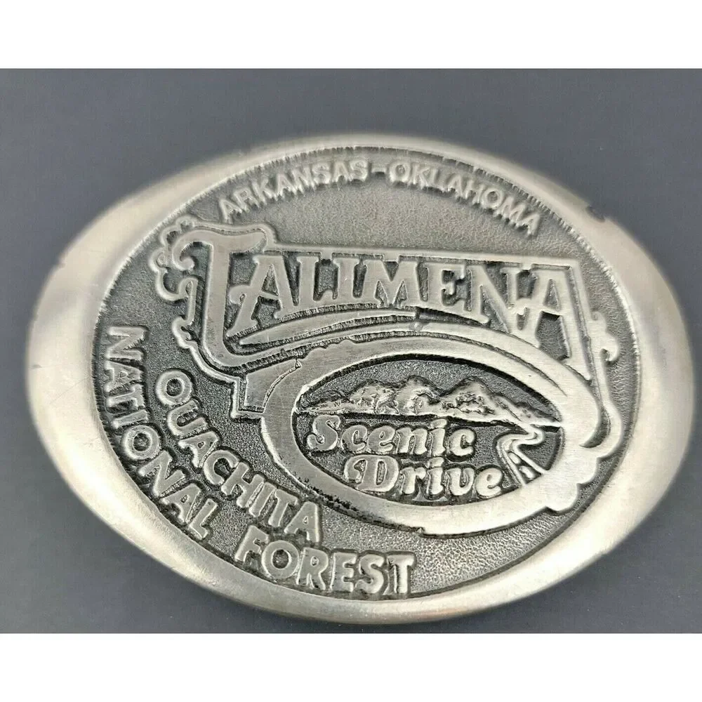 Talimena National Scenic Byway Ouachita National Forest Vintage Belt Buckle